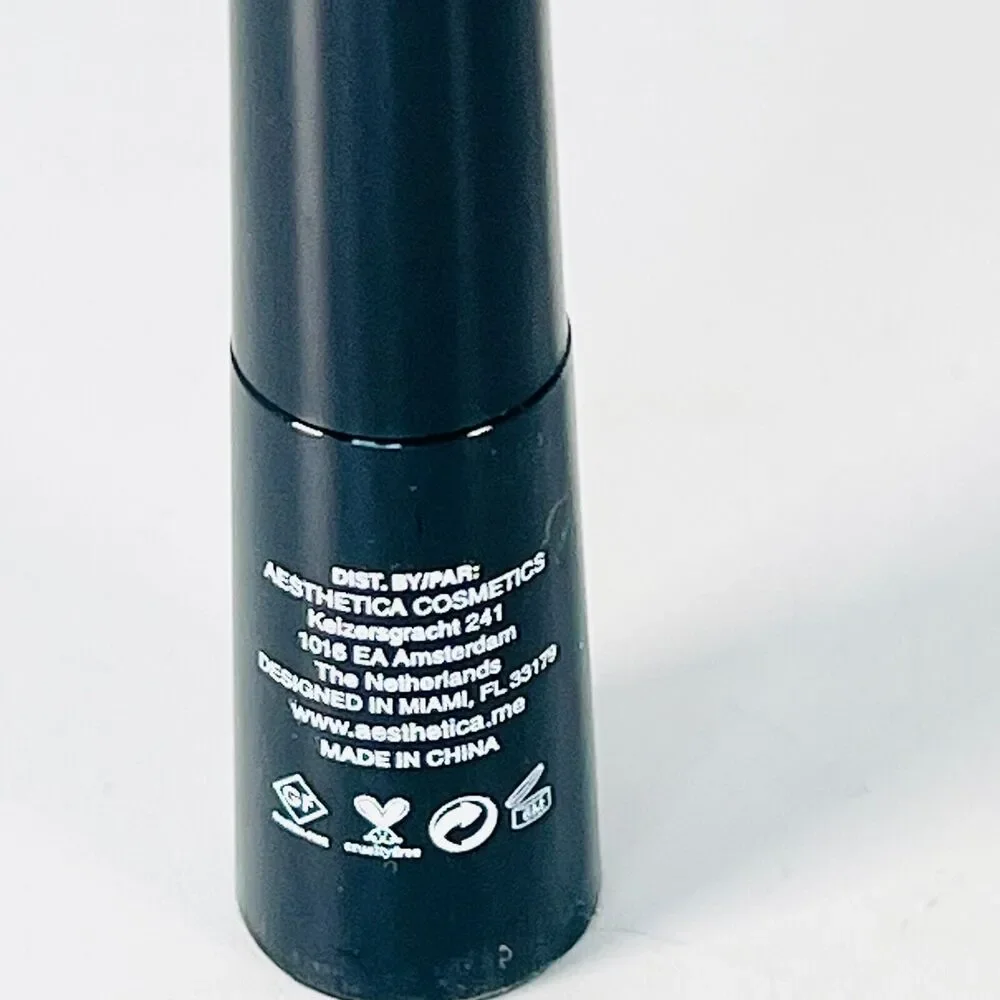 Aesthetica Felt Tip Liquid Eyeliner Pen Smudge Proof Jet Black .11oz 3.2ml NIB